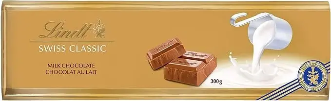 Lindt SWISS CLASSIC Gold Milk Chocolate Bar